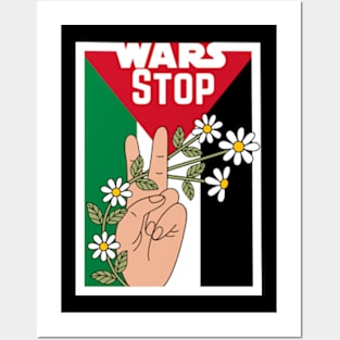 stop war in palestine save rafah Posters and Art